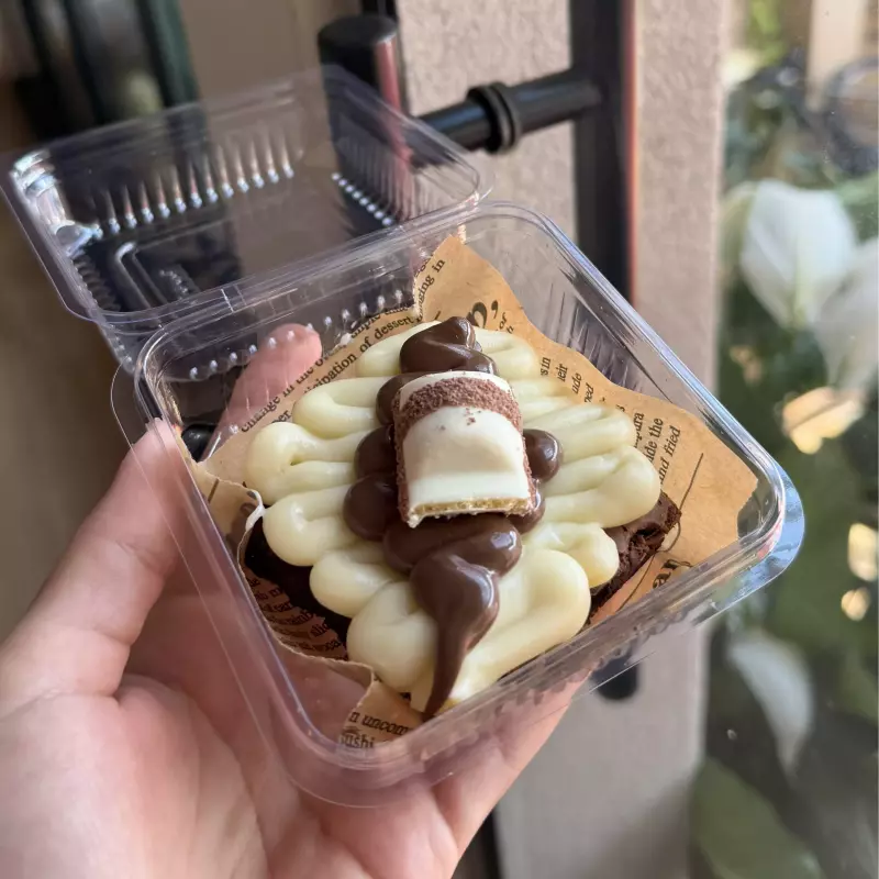 Brownie recheado ninho e nutella