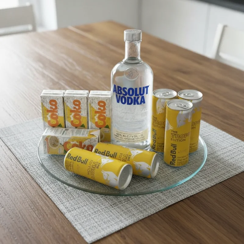 COMBO DE ABSOLUT + RED BULL