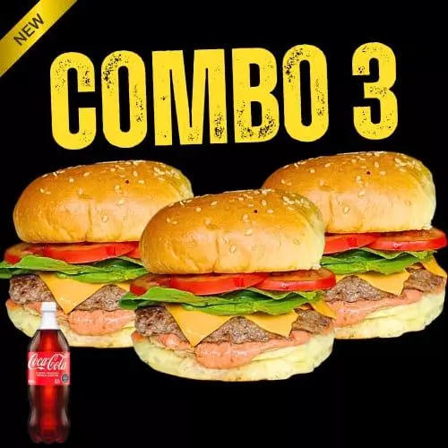 COMBO 3 + BEBIDA 1LTR
