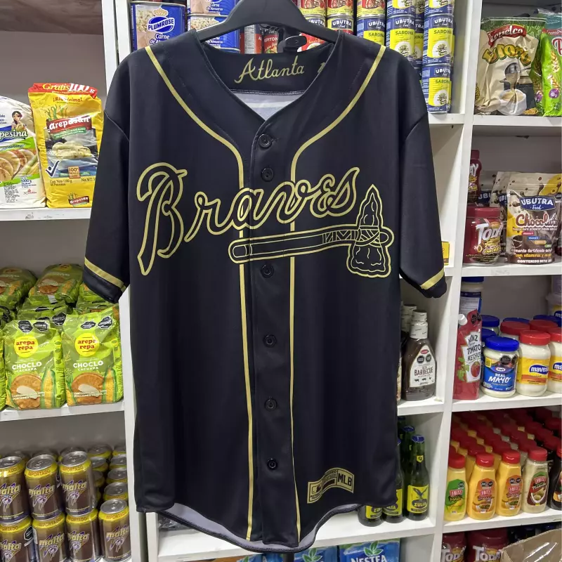 Camisa Bravos Atlanta negra