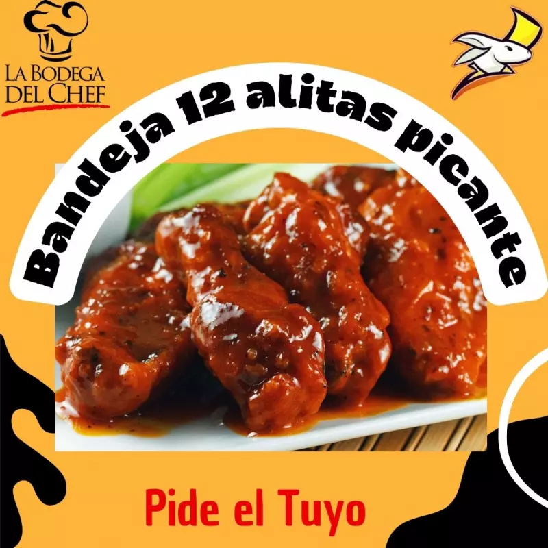 Bandeja de 12 alitas picantes