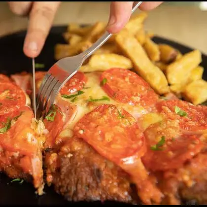 Milanesa Napo, la de Messi