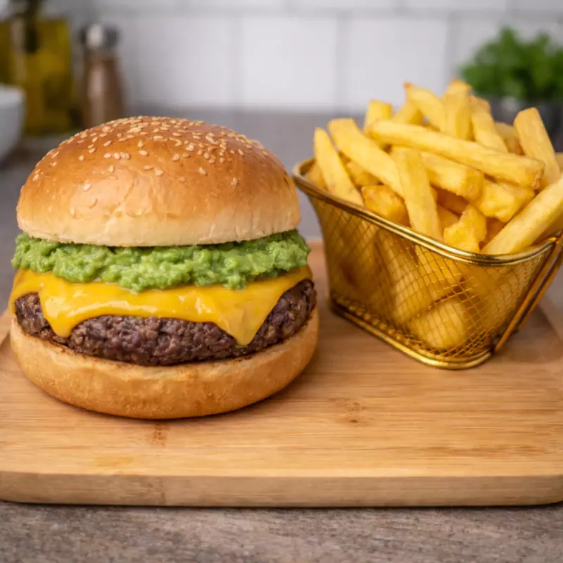 HAMBURGUESA BRASILEÑA + papa frita
