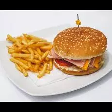 burger con jamon y queso