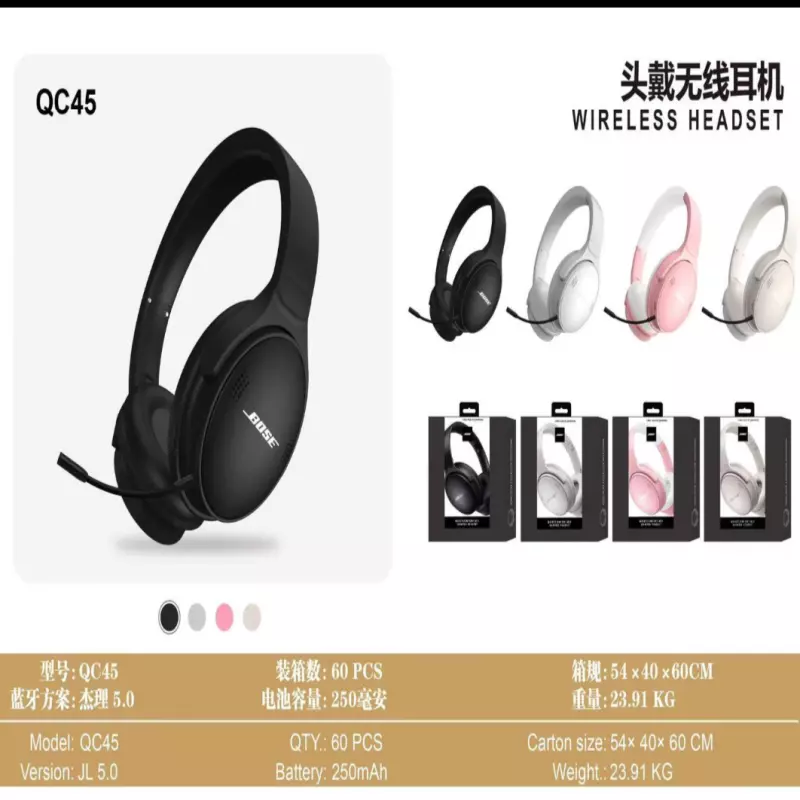 Clave: QC45 Diadema Bluetooth c/Micr