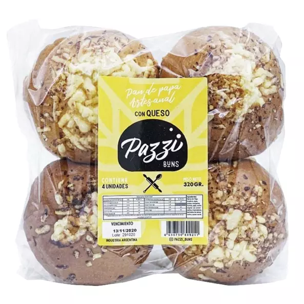 Pan de Papa Hamburguesa con Queso