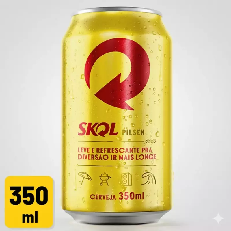 Cerveja Skol Pilsen Lata 350ml