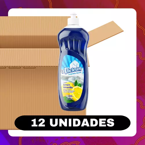 Bulto Aliclean Limón Amarillo 750ml
