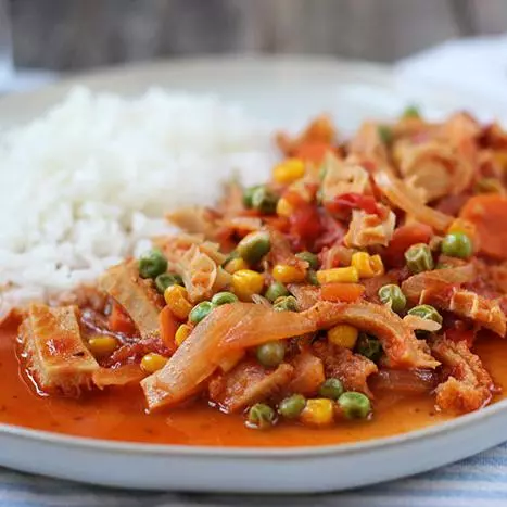 Guatitas a la jardinera