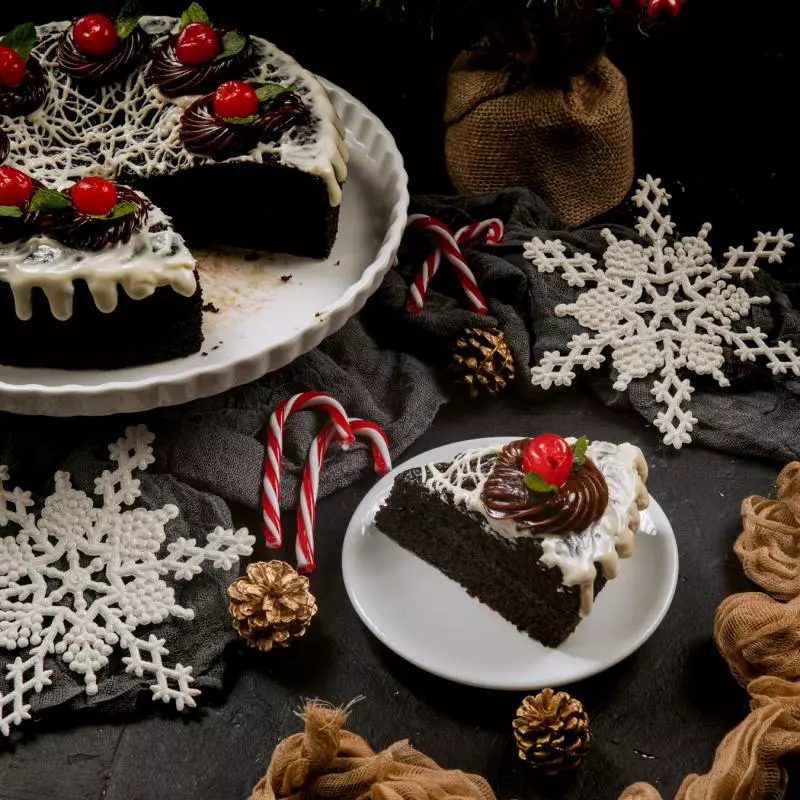 Torta de Chocolate Navideña