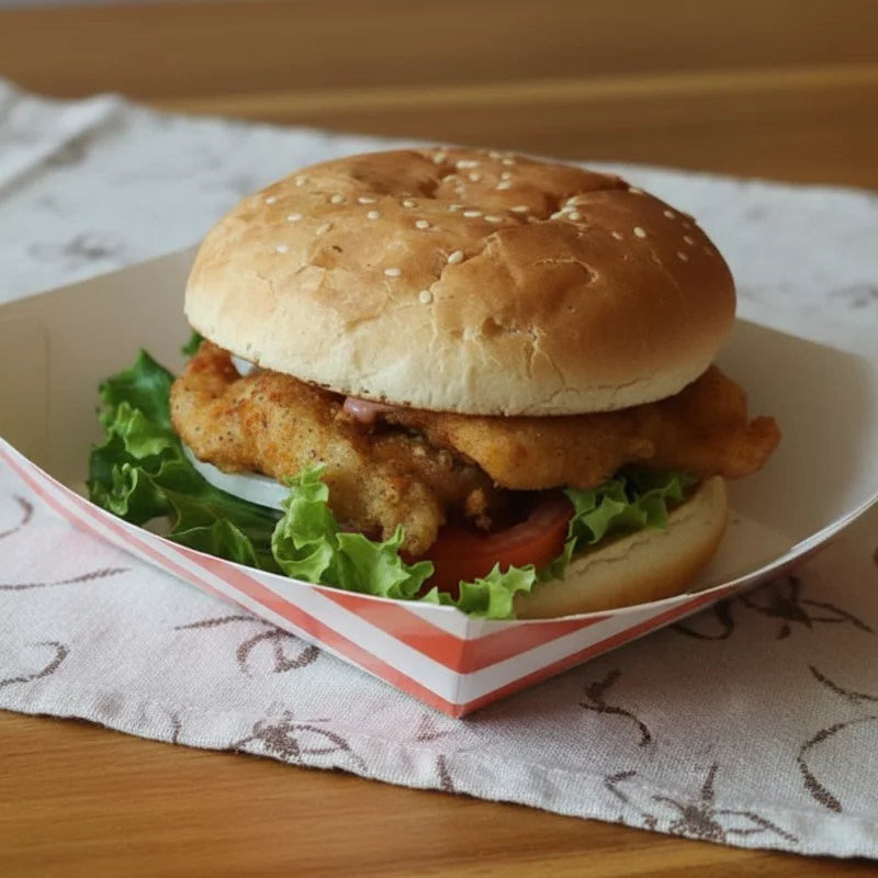 Hamburguesa de pollo tradicional