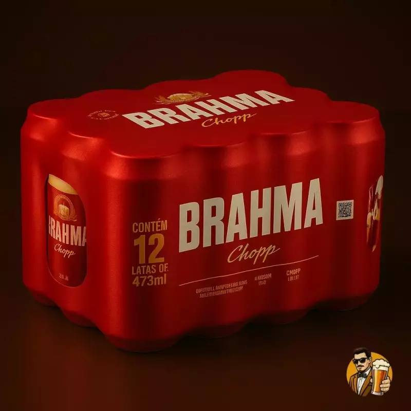 Brahma latão (caixa c/ 12 unidades)