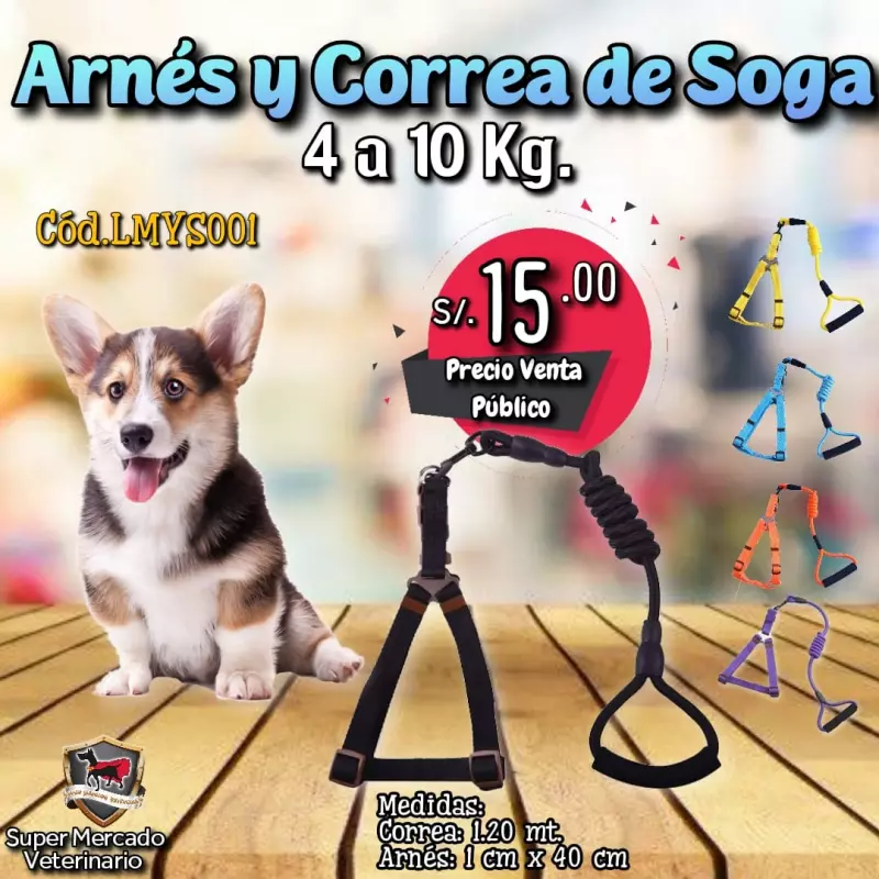 Arnés de Soga 4 a 10 KG
