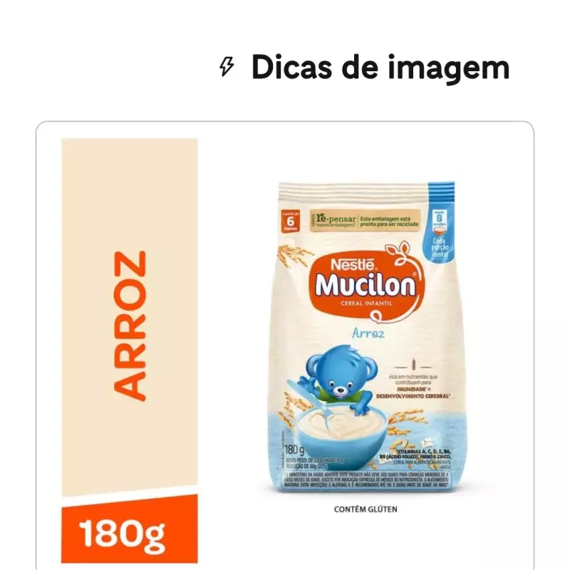 Mucilon arroz 180g