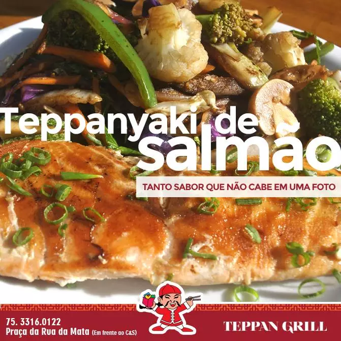 TEPPAN YAKI SALMÃO