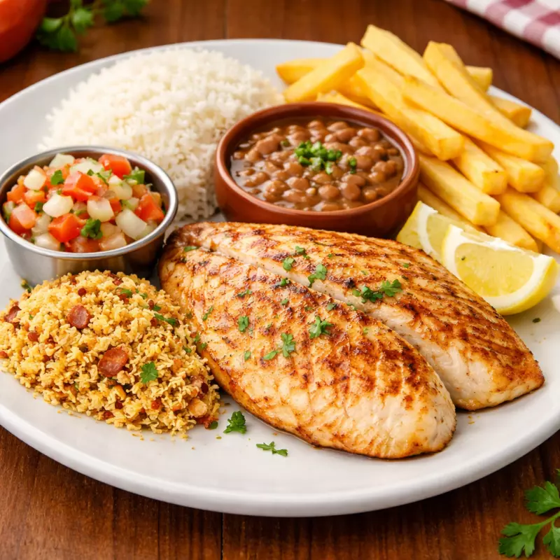 File de Tilapia Grelhada da casa