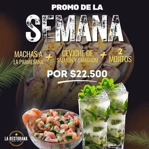 Machas, ceviche y mojito