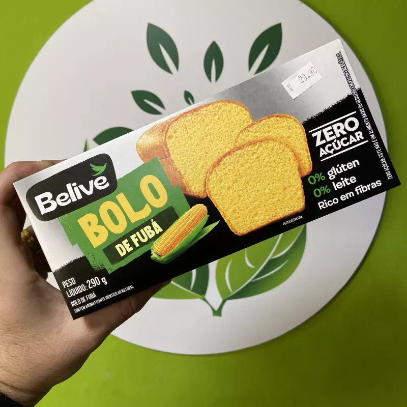 Bolo Fubá s/ glúten Belive