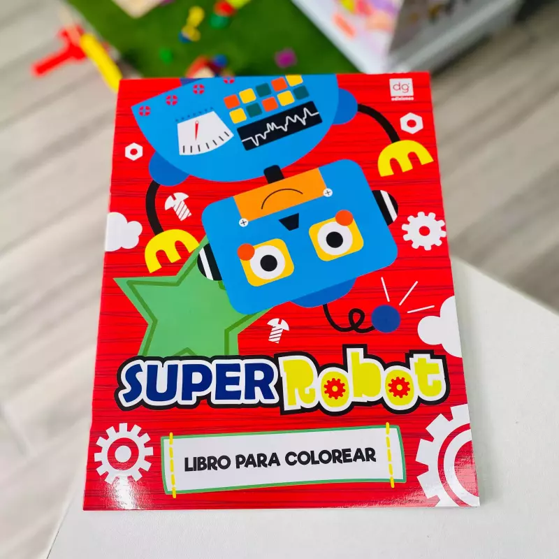 LIBRO PARA COLOREAR SUPER ROBOT