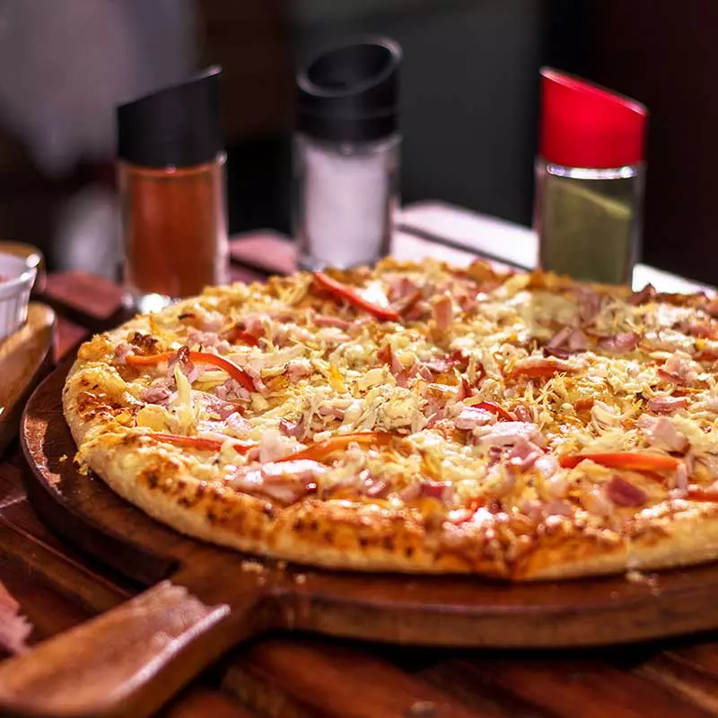Pizza pollo Carbonara