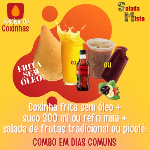 Combo Coxinha Camarão Cream Cheese