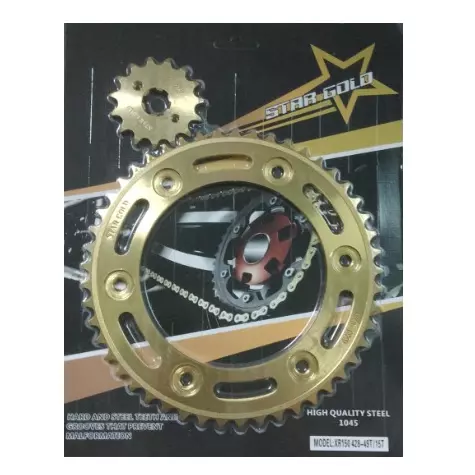 SET SPROCKET XR150 49T15T ORO ST
