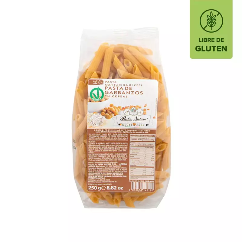 Pasta de garbanzos sin gluten 250 g