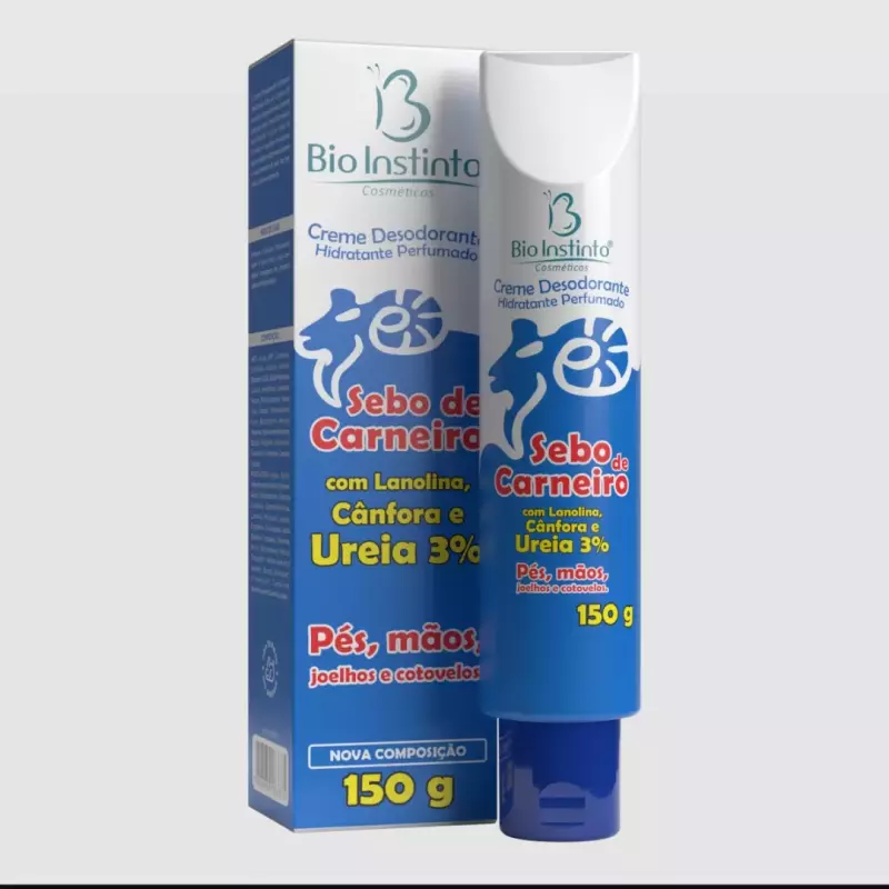 Creme sebo de carneiro com lanolina