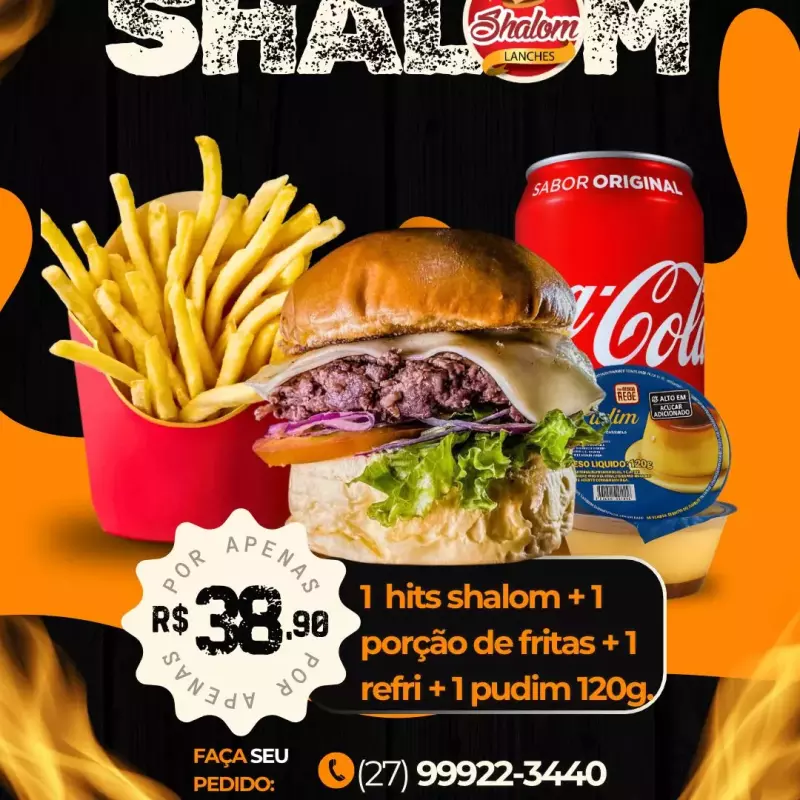 HitShalom+Refri +Batata+pudim