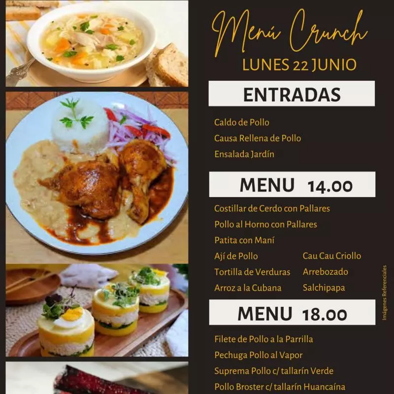 Menú 14.00 soles