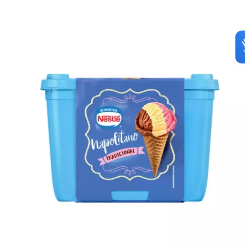 Sorvete Napolitano Nestlé 730g