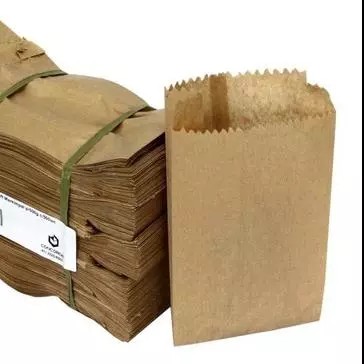 SACO MARROM PAPEL MIX N°7,5