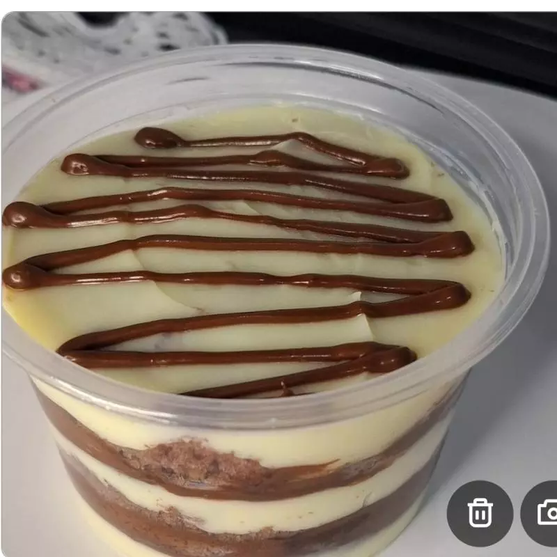 Bolo no pote ninho com nutella