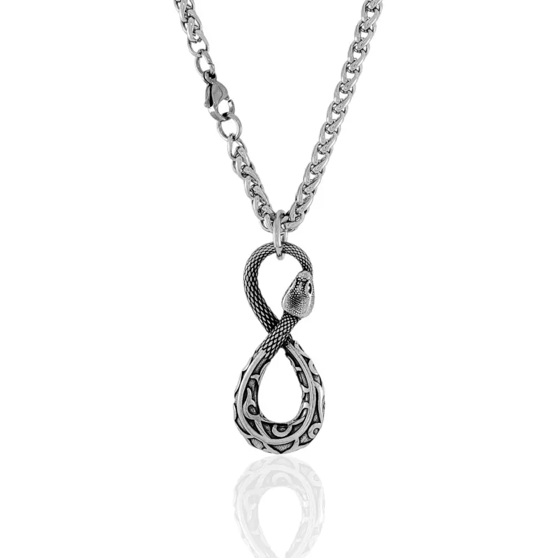 Infinity Snake Necklace