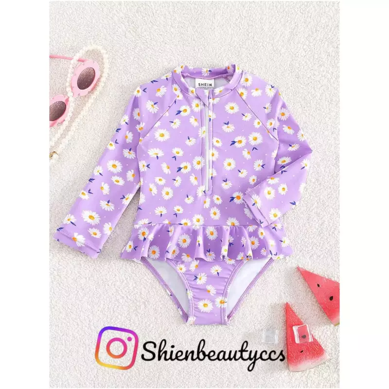 Enterizo de Flores lila