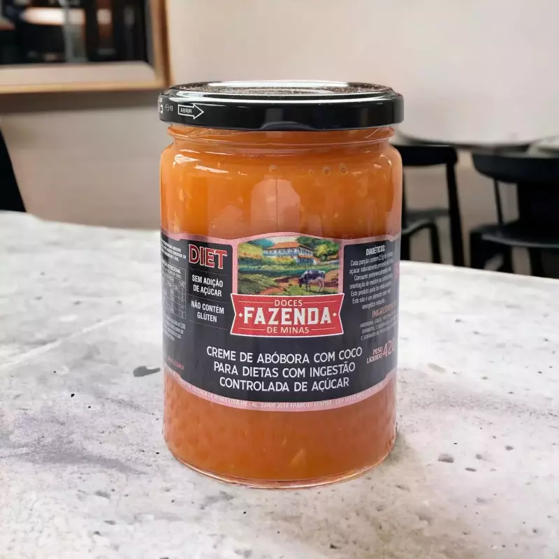 Creme de abóbora com coco diet