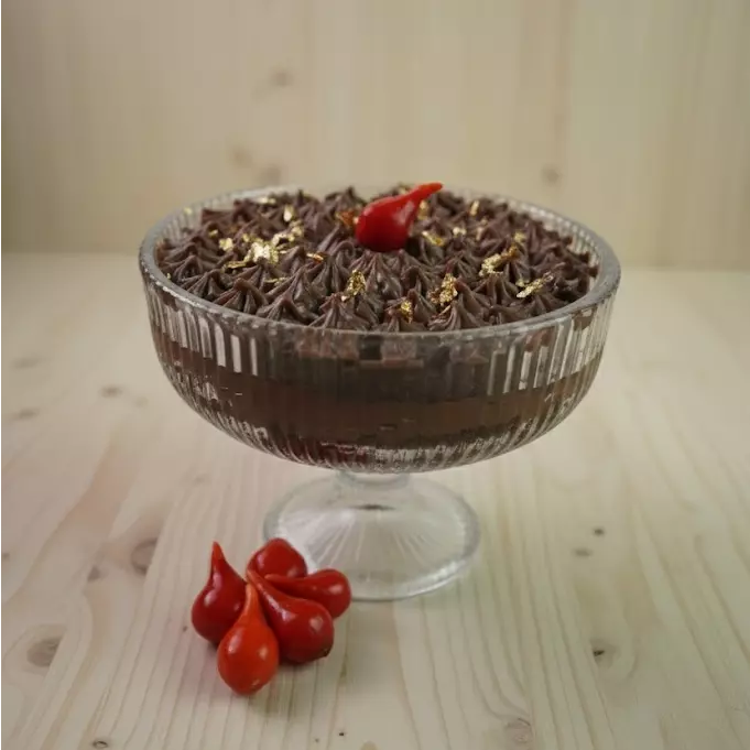 Chocolate c/ Cachaça e Pimenta