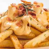 Fritas c/ queijo, orégano e bacon G