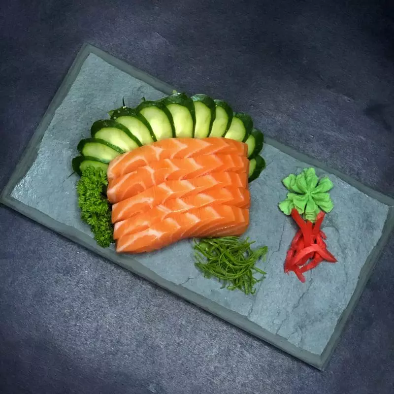 Sashimi de salmão 5un