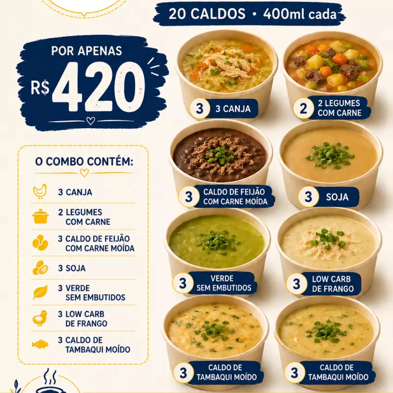 20 caldos