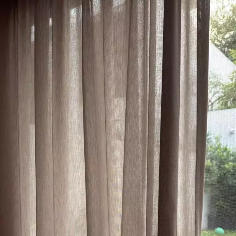 Cortinas de Gasa de Lino
