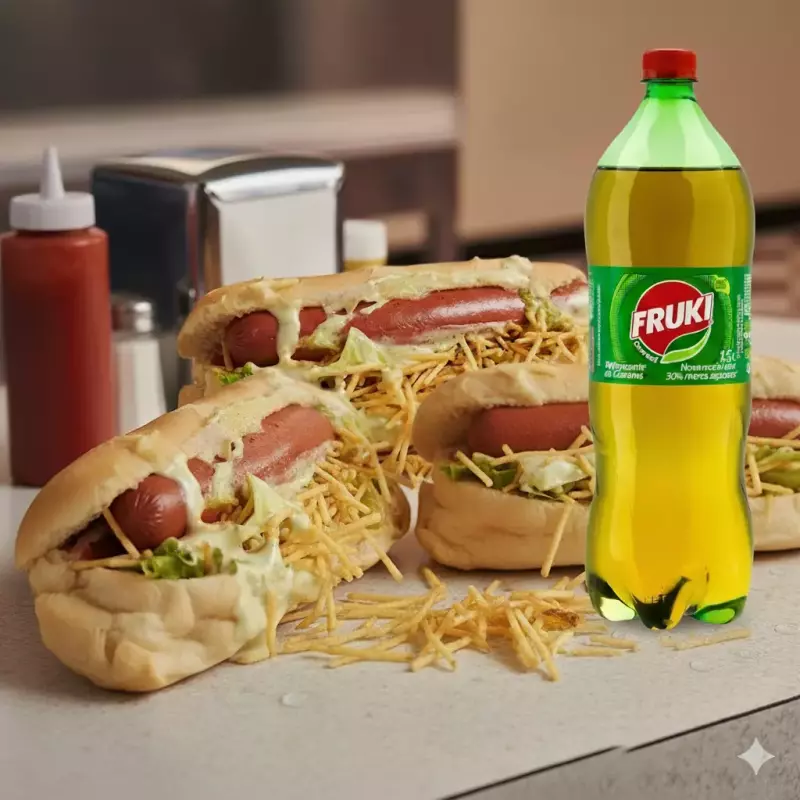 Combo 4 Cachorro Quente + Fruki 1.5l