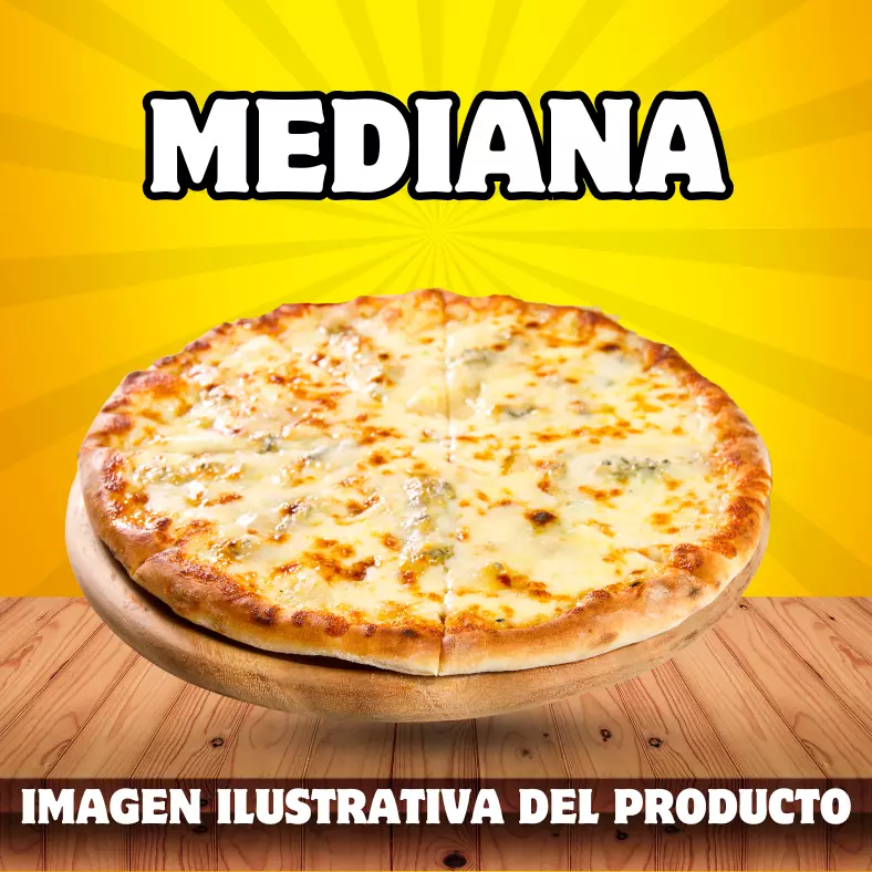 PIZZA MEDIANA (6 PORCIONES)