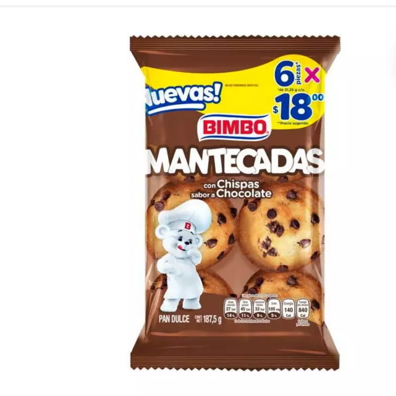 Mantecadas con chispas