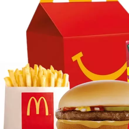 Cajita Feliz Hamburguesa con Queso