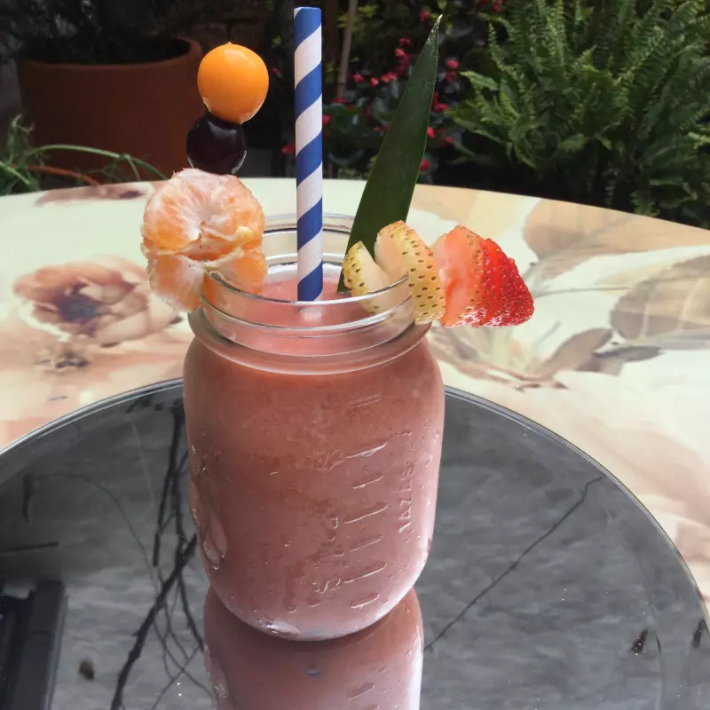 Jugo de Fresa y Mandarina