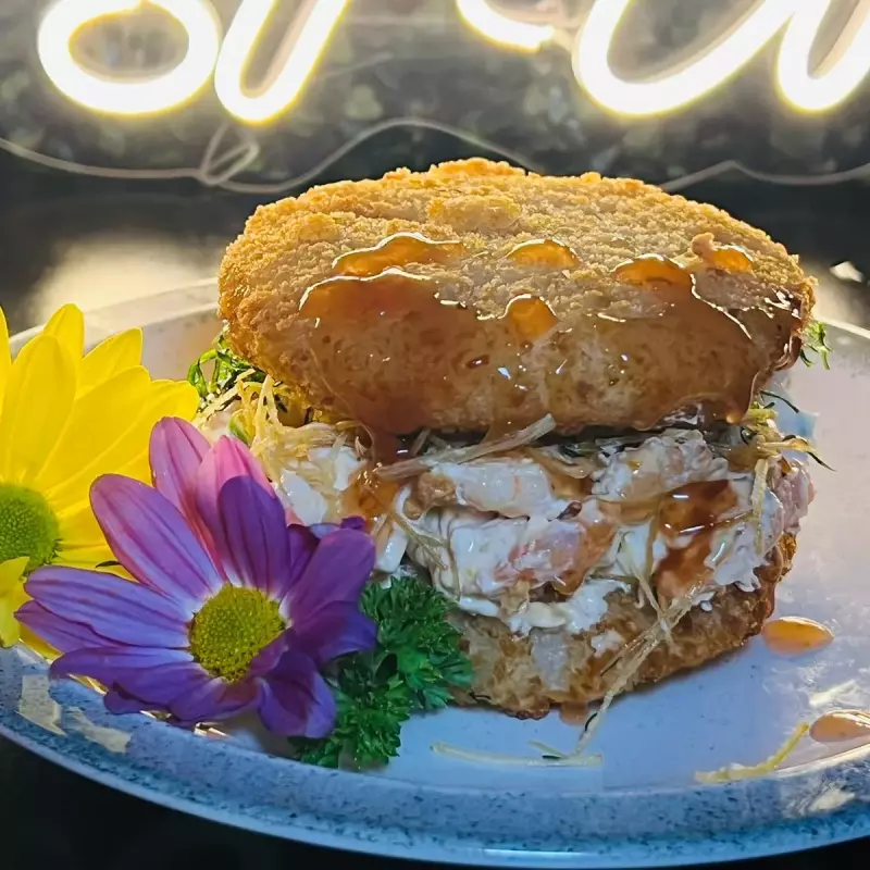 Sushiburguer de camarão