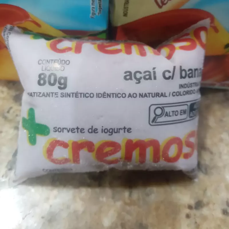 CREMOSO SABOR AÇAI COM BANANA