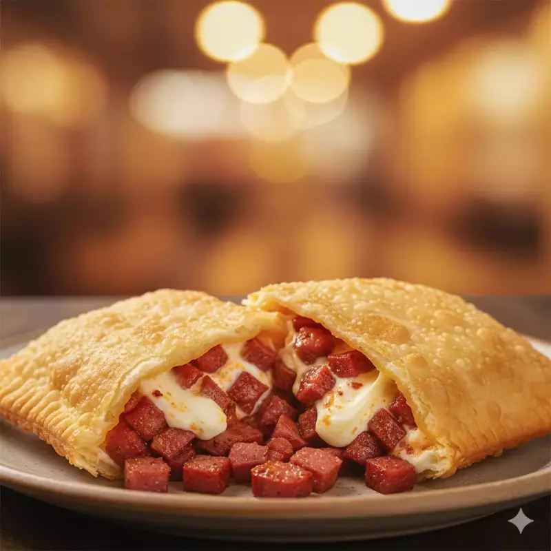 Pastel Calabresa com requeijão