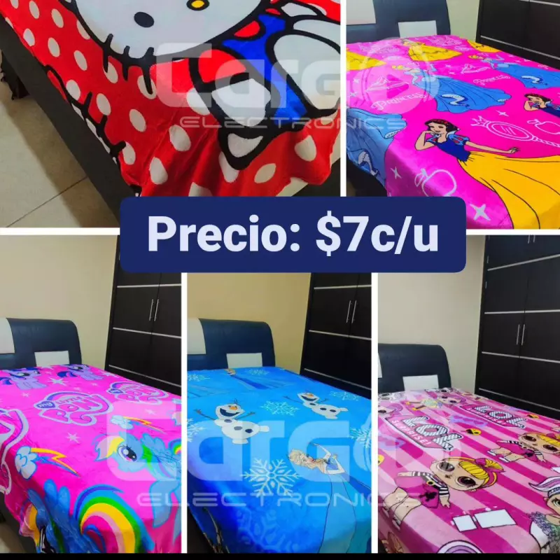 Cobijas antialérgicas para niñas